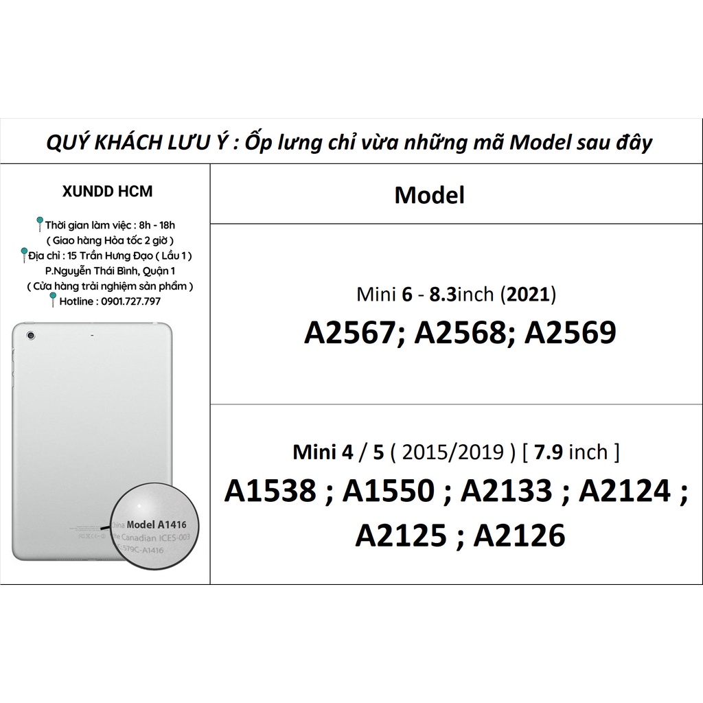 Ốp lưng XUNDD iPad Mini 6/ Mini 5/4/ Mini 3/2/1  - Chống sốc, Lưng trong suốt - Xanh Dương