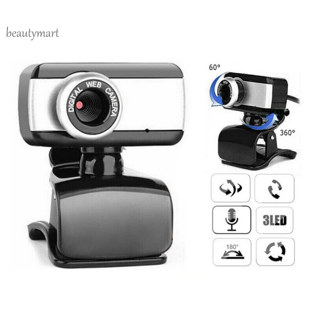 Webcam Usb 2.0 640x480 Kèm Mic Cho Máy Tính Để Bàn | BigBuy360 - bigbuy360.vn