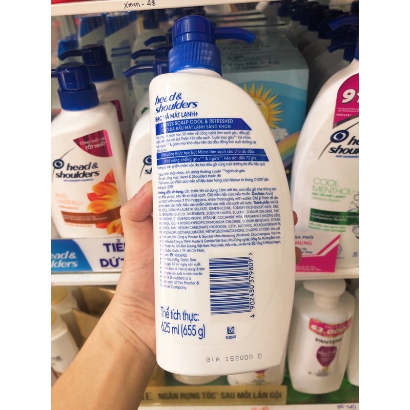 Dầu gội đầu Head &amp; shoulders 650g