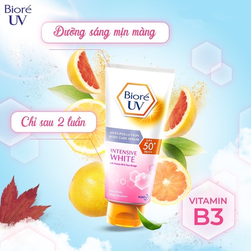 Tinh Chất Dưỡng Thể Chống Nắng Biore - Bioré UV Anti-Pollution Body Care Serum SPF50+ PA+++