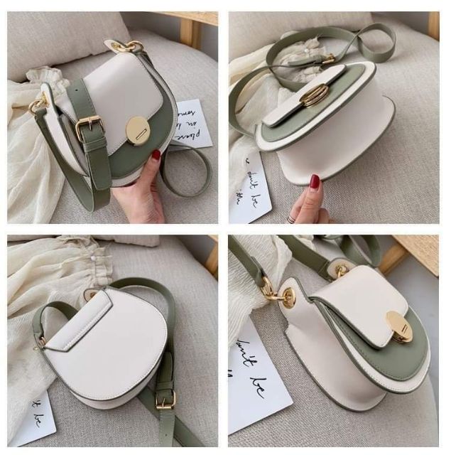 Túi đeo chéo khóa tròn