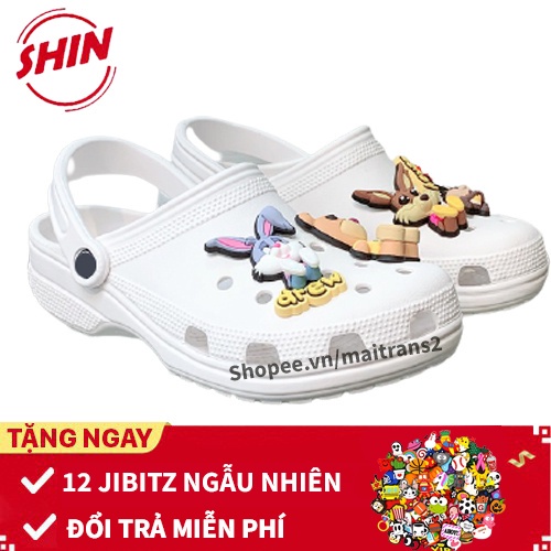 dép crossFREESHIPdép cross classic SHINCROSS7YH1 tặng thêm 12 jibitz cài cross