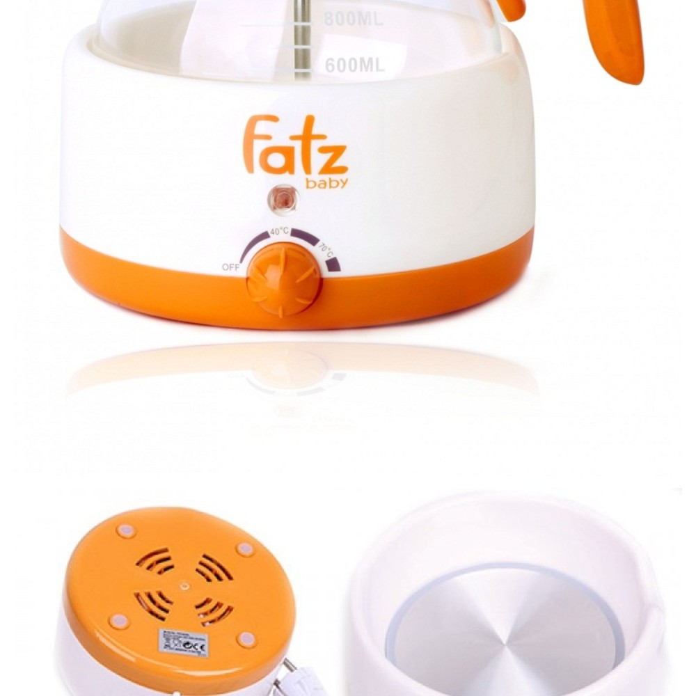 Máy đun nước, hâm nước pha sữa Fatzbaby FB3005 có nhiệt kế 800ml - BH 12 tháng - Tặng bộ cọ 2 chi tiết