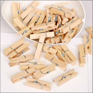 Kẹp gỗ treo ảnh 50 chiếc tặng kèm dây treo ảnh 5m