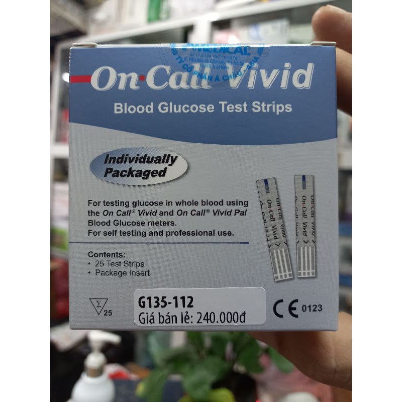 Que thử đường huyết Oncall Vivid