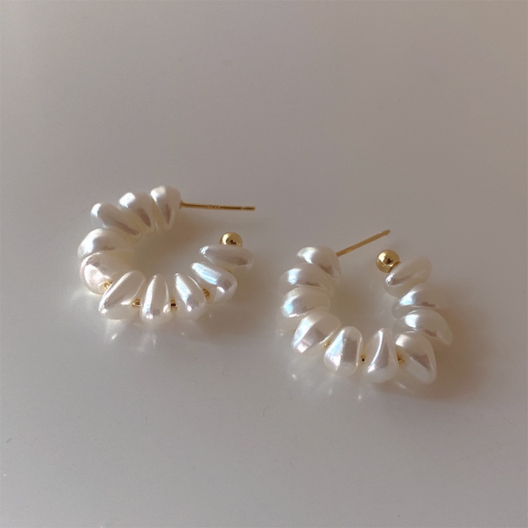 Bông Tai Đính Ngọc Trai Đơn Giản Độc Đáo Thời Trang Hàn Quốc 2022