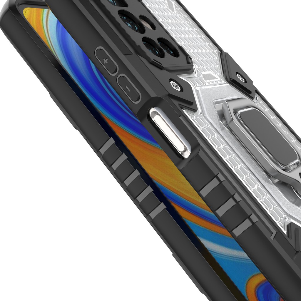 Ốp lưng Xiaomi Redmi 10 kiểu dáng tổ Ong Iring không gian mới chống sốc giá đỡ xem phim bảo vệ camera