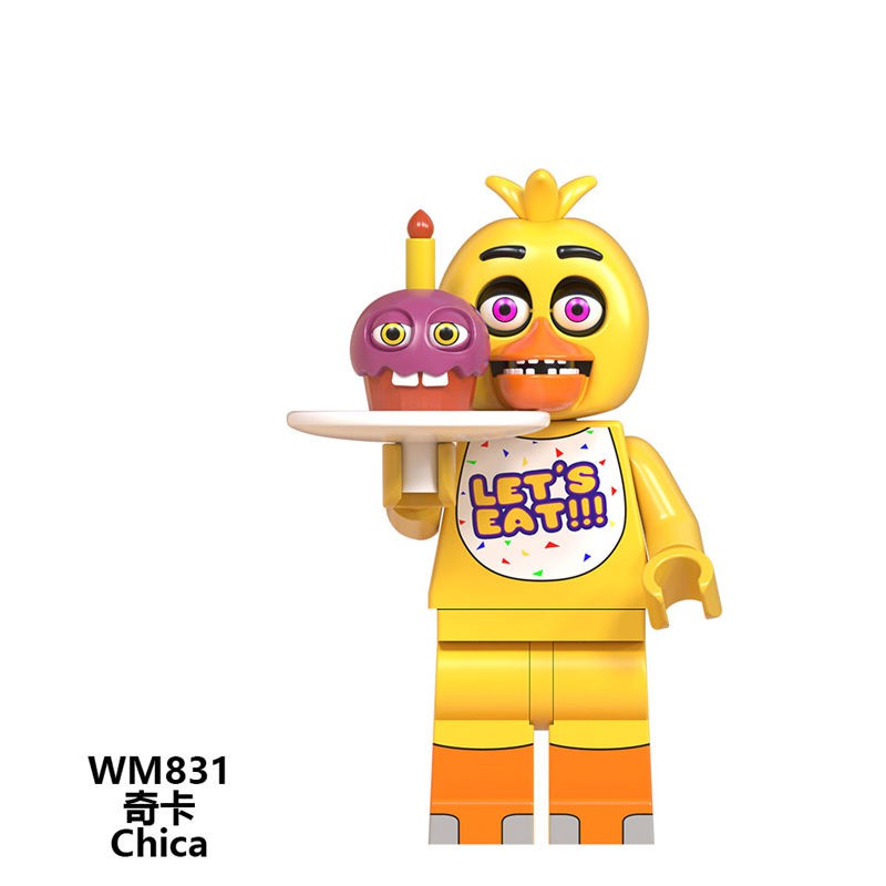 Đồ chơi lắp ráp mini hình các nhân vật trong Five Nights At Freddy's cho trẻ em WM6074