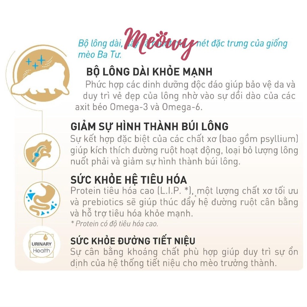 Hạt Royal Canin Persian Adult cho mèo Ba Tư lông dài trưởng thành