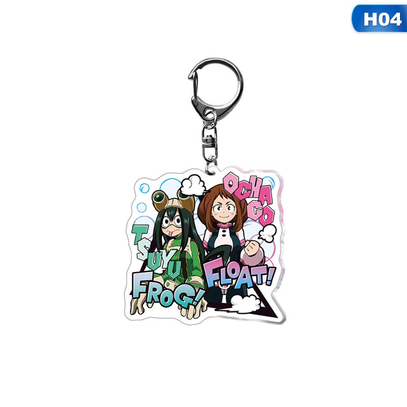 Móc khóa acrylic hình gấu trúc My Hero Academia thời trang