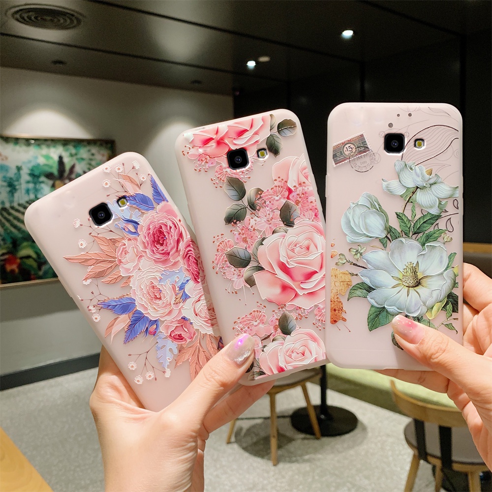 Ốp Điện Thoại Mềm Hình Hoa Thời Trang Cho Samsung Galaxy C9 Pro J4 Plus J6 Plus J5 Prime J7 Prime®