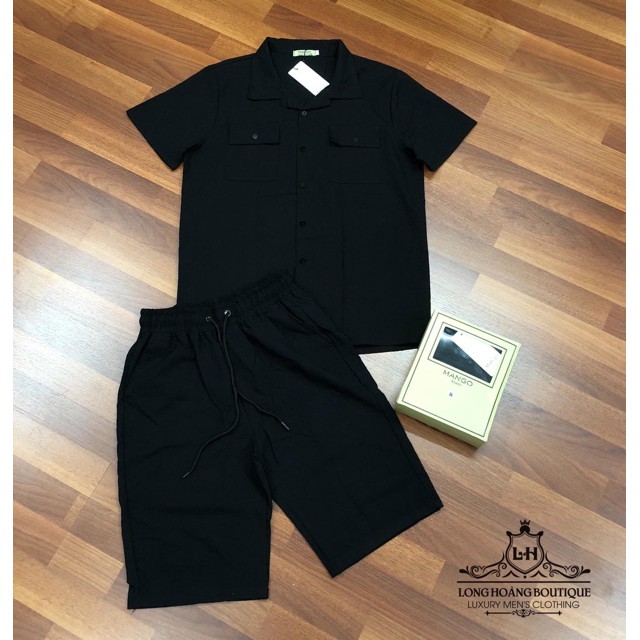 Bộ đũi nam đồ bộ nam cộc tay mặc hè cổ tàu cổ bẻ thời trang topmen68 | BigBuy360 - bigbuy360.vn