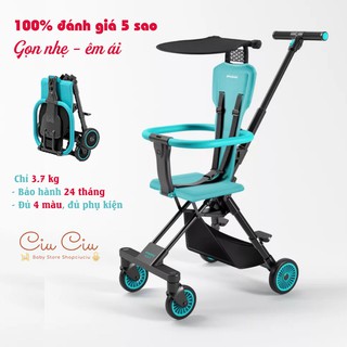 Xe đẩy gấp gọn Vovo/Playkids đảo chiều siêu gọn nhẹ, mẫu HOT HIT 2020, gọn thoáng bé rất thích ngồi [Chính hãng 100%]