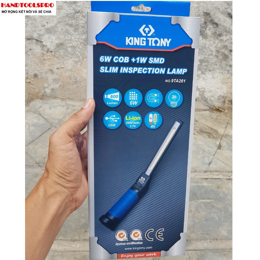 Đèn pin Sạc bằng cổng USB Kingtony 9TA261