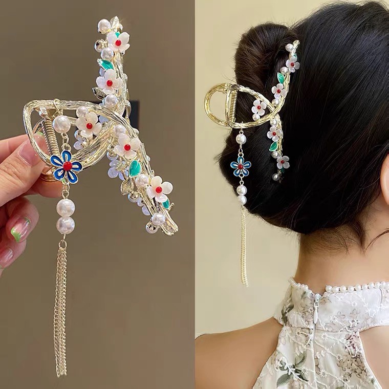 Kẹp tóc nữ công chúa tiểu thư TÍM STORE phong cách búi tóc cổ trang trung quốc