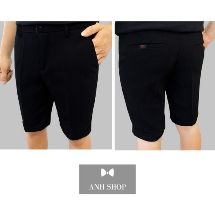 Quần vải nam cao cấp kiểu quần short ngắn, ống bó vừa (7 màu) chất vải co giãn 4 chiều thoải mái  ྇
