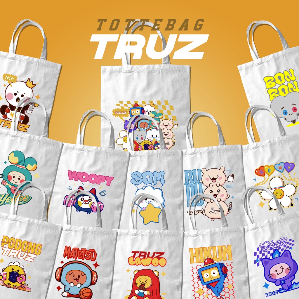 Túi Vải Canvas In Hình TRUZ TOTTE Độc Đáo Cá Tính