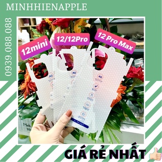 Miếng dán PPF nhám cho mặt lưng iphone 12/ 12 pro/ 12 mini/ 12 pro max