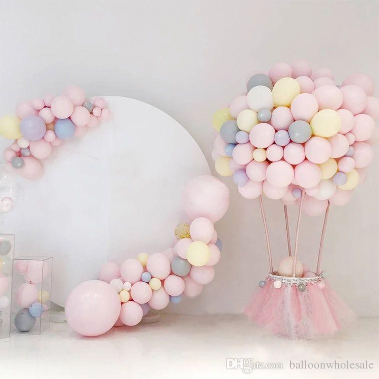 Bong bóng Macaron Pastel size 25cm bịch 50 cái bóng trang trí sinh nhật Phụ kiện trang trí sinh nhật happy birthday