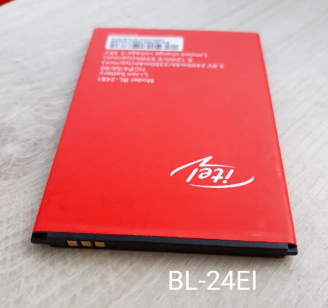 Pin itel A13 A31 A43 IT1508 Plus S11 Plus S12 S31 S13 Pro , mã pin BL 24EI . dung lượng pin 2400mAh