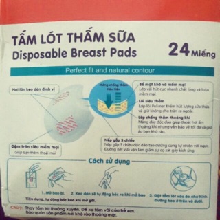 Miếng Lót Thấm Sữa Pigeon (24 Miếng /Hộp)