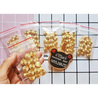 Túi 20 hạt charm hoa trang trí