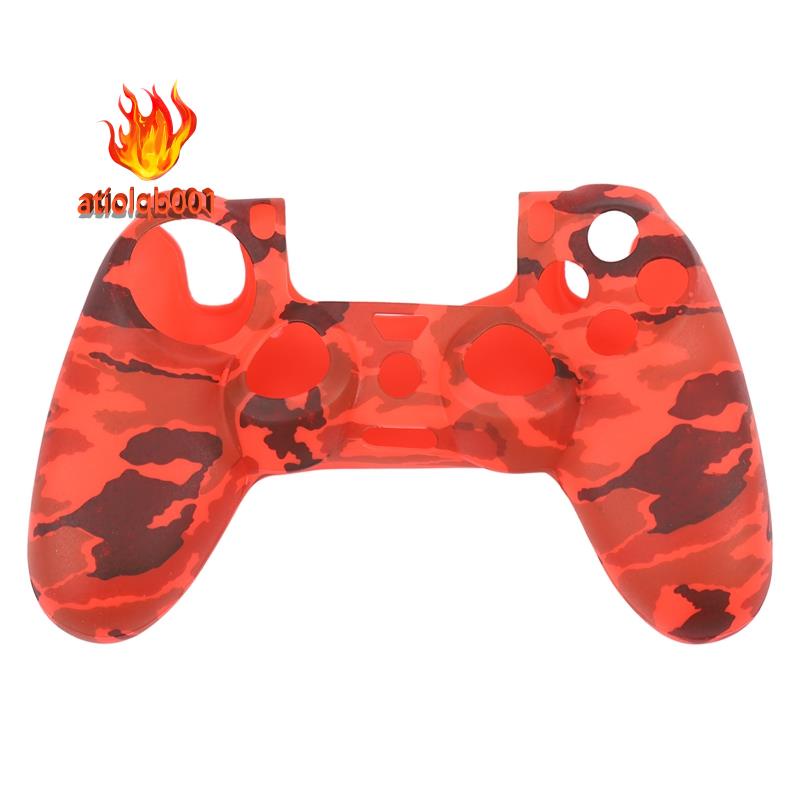 Ốp Silicon In Họa Tiết Màu Đỏ Cho Tay Cầm Chơi Game Sony Ps4 / Slim / Pro Dualshock 4 Controller X 1 (Red) Pro X 8