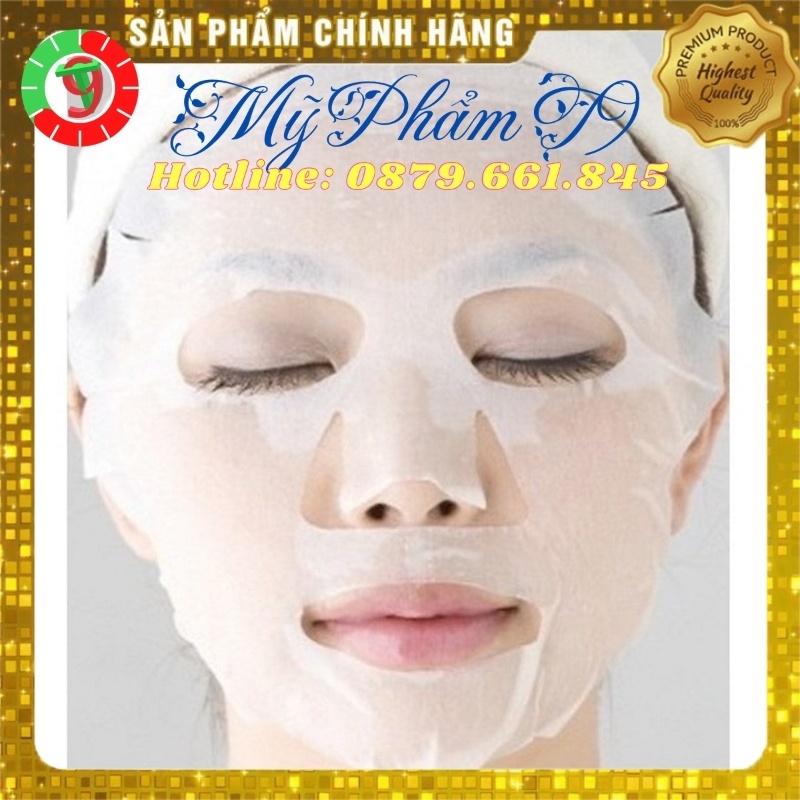 30 Mặt nạ giấy dưỡng da làm trắng và cấp ẩm chăm sóc da thiên nhiên trà xanh 3W Clinic Fresh Green Tea Mask Sheet