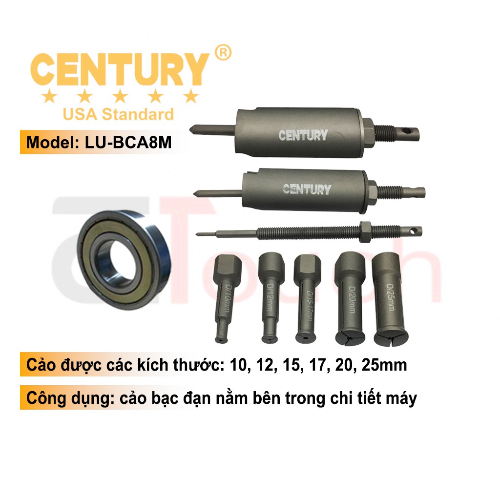 Bộ Cảo Bạc Đạn Trong Gồm 8 Chi Tiết Century - LU-BCA8M