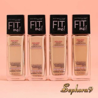 Kem Nền Maybelline Fit Me Dewy Smooth Foundation cho da thường đến da khô