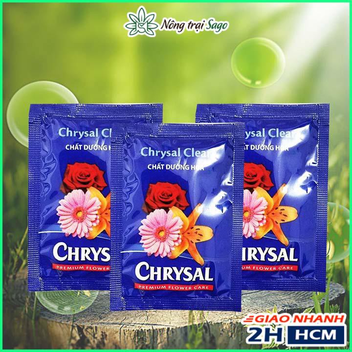 Dưỡng Hoa Lâu Tàn Chrysal - Giúp Hoa Cắm Bình Tươi Lâu Hơn (gói 5 gram) - Nông Trại Sago