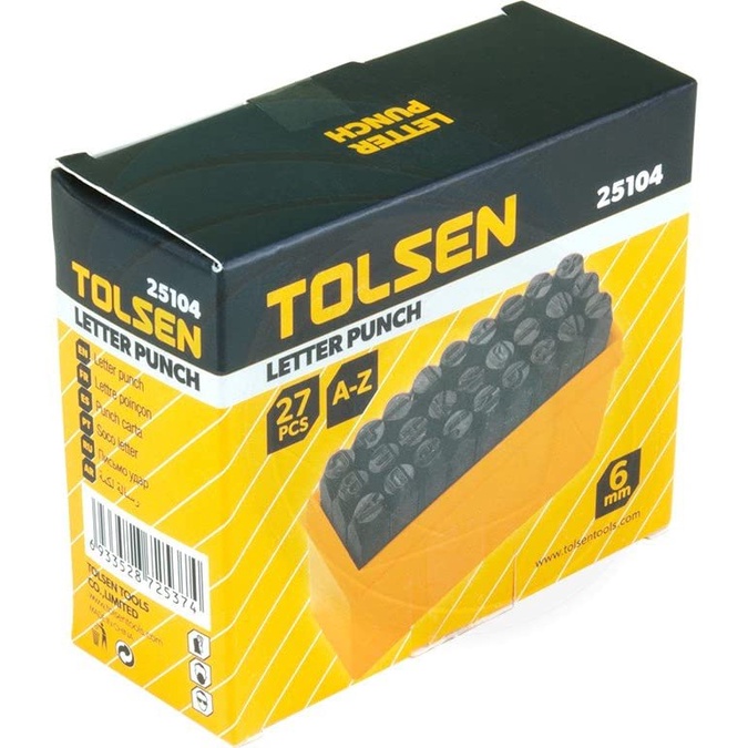 BỘ ĐÓNG 27 CHỮ LỚN 6mm TOLSEN 25104 - HÀNG CHÍNH HÃNG