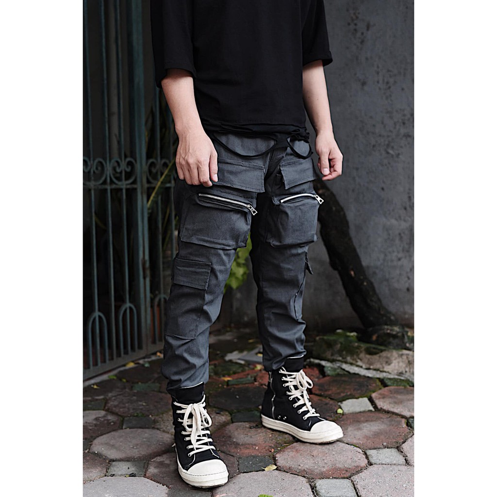 Quần jogger kaki phối túi hộp cá tính - Vải kaki co giãn nhẹ, nhiều màu - Phong cách đường phố siêu ngầu