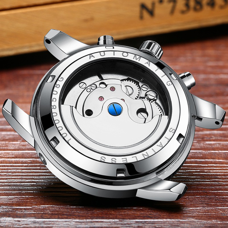 Đồng Hồ Cơ Nam Automatic Chính Hãng HAIQIN Dây Thép Cao Cấp Chạy Full Kim | BigBuy360 - bigbuy360.vn