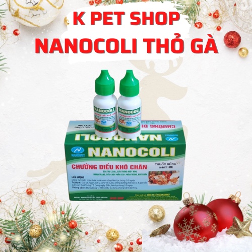 NANOCOLI Ecoli  FREE SHIP  Tiêu Hóa Thỏ Bọ Phân Vàng Nhớt Ecoli....
