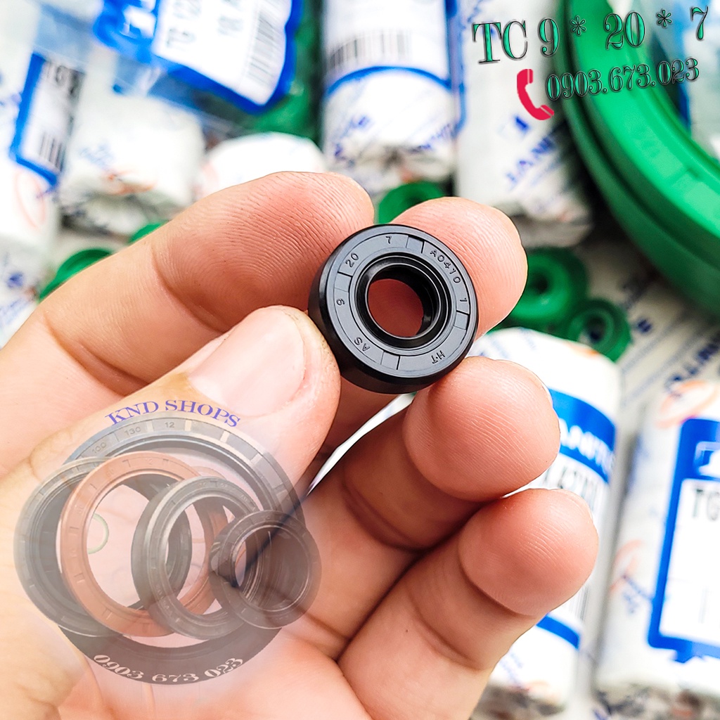 Phốt dầu SOG TC 9*20*7 | Janite TG 9*20*7, Phớt chặn nhớt trục chuyên cho phụ tùng máy bơm nước, xe máy | KND Shops