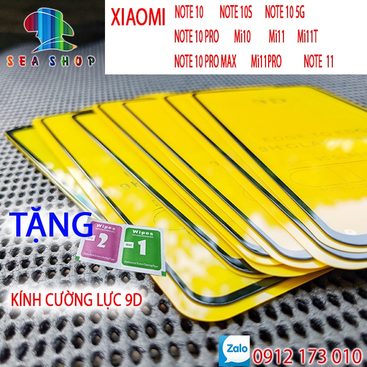 Kính Cường Lực Xiaomi Note10, 10s, 5G, 10Pro, 10ProMax, Note11,  11Pro, Mi10, Mi11, 11Lite, Mi11T, 11TPro -Full Màn