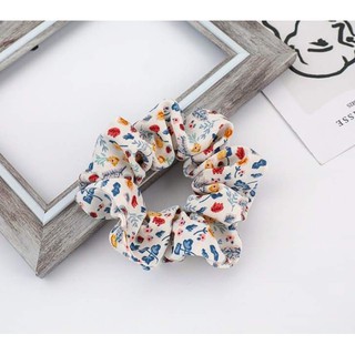 Dây buộc tóc, cột tóc scrunchies hoa nhí