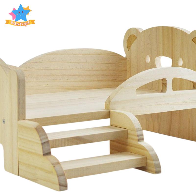 Giường Ngủ Mini Có Cầu Thang Thời Trang Cho Búp Bê Tỉ Lệ 1: 6