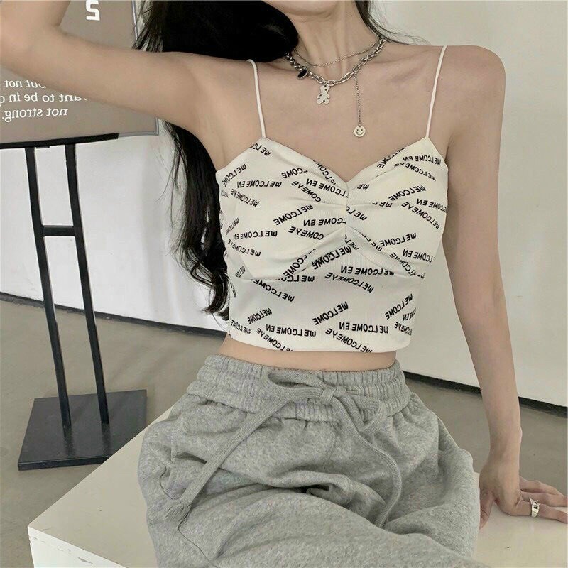 Áo 2 dây chữ rúm ngực cao cấp siêu hot hit