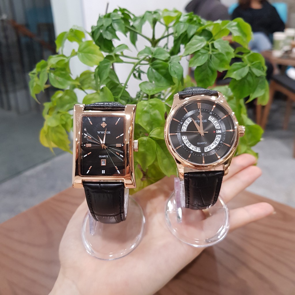 GIÁ_BUÔN_Đồng hồ nam mặt vuông chống nước chống xước chính hãng WWOOR Tony Watch 68 - Hàng nhập khẩu