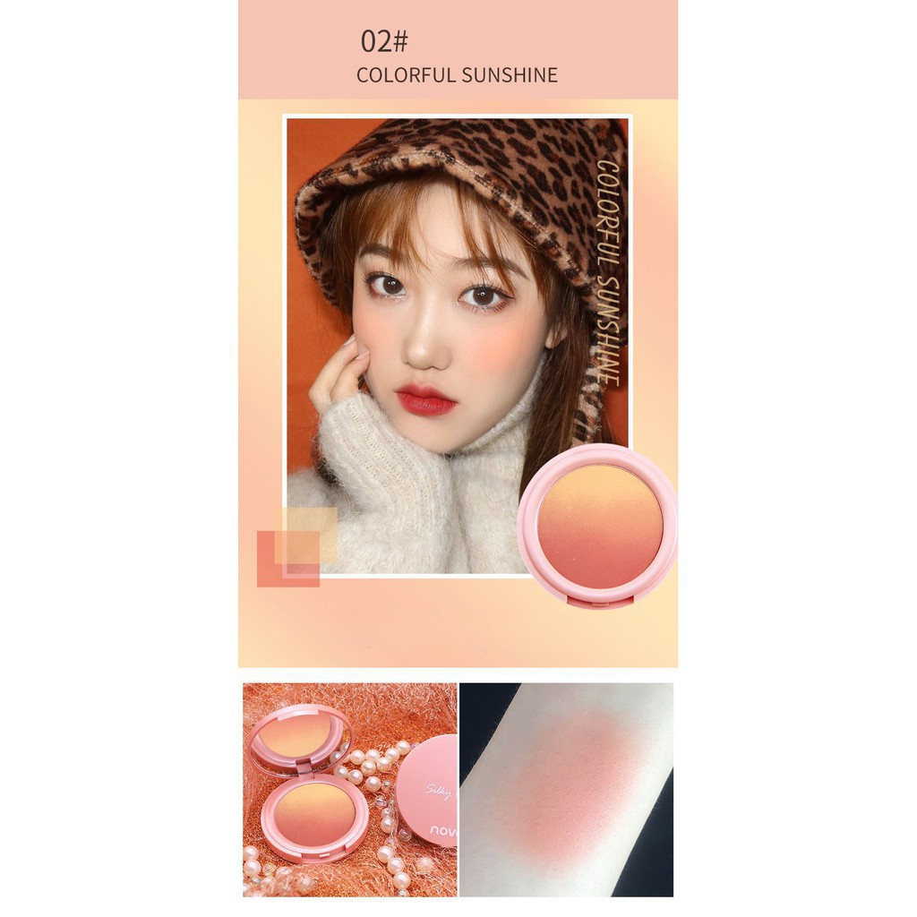 Phấn má hồng dạng nén loang màu Novo Pretty For You Silky Rouge | BigBuy360 - bigbuy360.vn