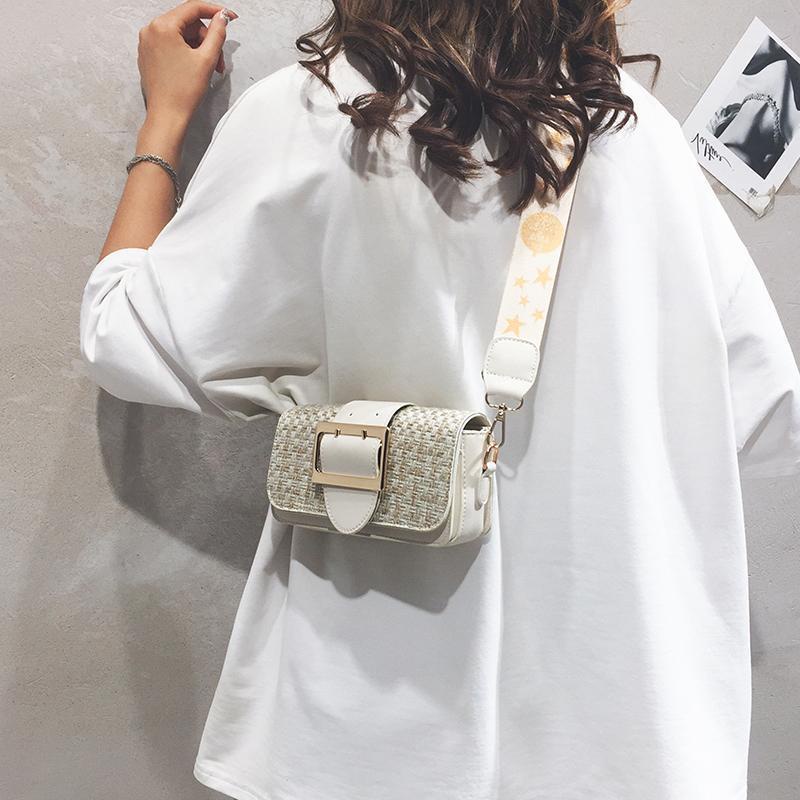 Túi Đeo Chéo Bằng Vải Len Phong Cách Hàn Quốc Thời Trang Cho Nữ