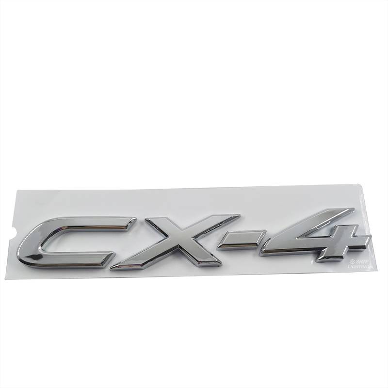 1 Miếng Dán Logo Bằng ABS Chrome CX4 CX5 Thay Thế Cho Xe Hơi MAZDA CX-4 CX-5
