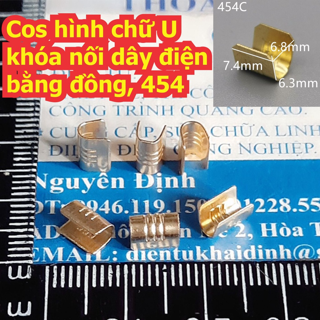 Gói Cos hình chữ U 454 khóa nối dây điện bằng đồng 454A 454B 454C 454D 454E 454T kde7763