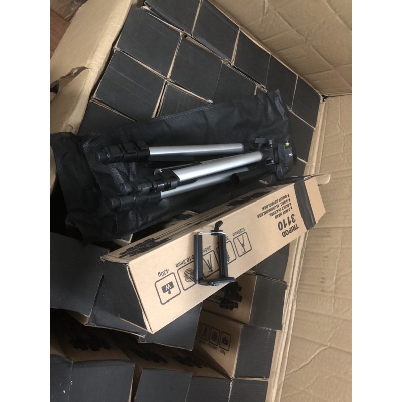 Giá đỡ 3 chân máy chụp ảnh Tripod TF-3110 + Miếng kẹp điện thoại | BigBuy360 - bigbuy360.vn