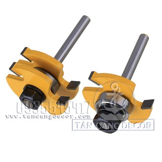 Bộ mũi phay ghép ván sàn cốt 6.35 mm