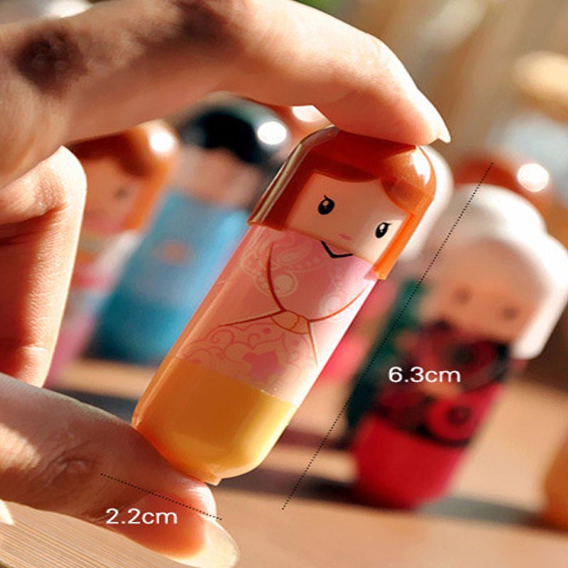 [Hàng mới về] Bộ Son Môi Hengfang Dưỡng Ẩm Chống Nứt Nẻ Thiết Kế Hình Búp Bê Mặc Kimono Dễ Thương | BigBuy360 - bigbuy360.vn