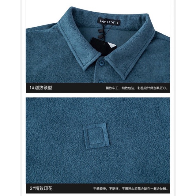 Áo nỉ có cổ  Nelly  dài tay form rộng dành cho nam và nữ 35