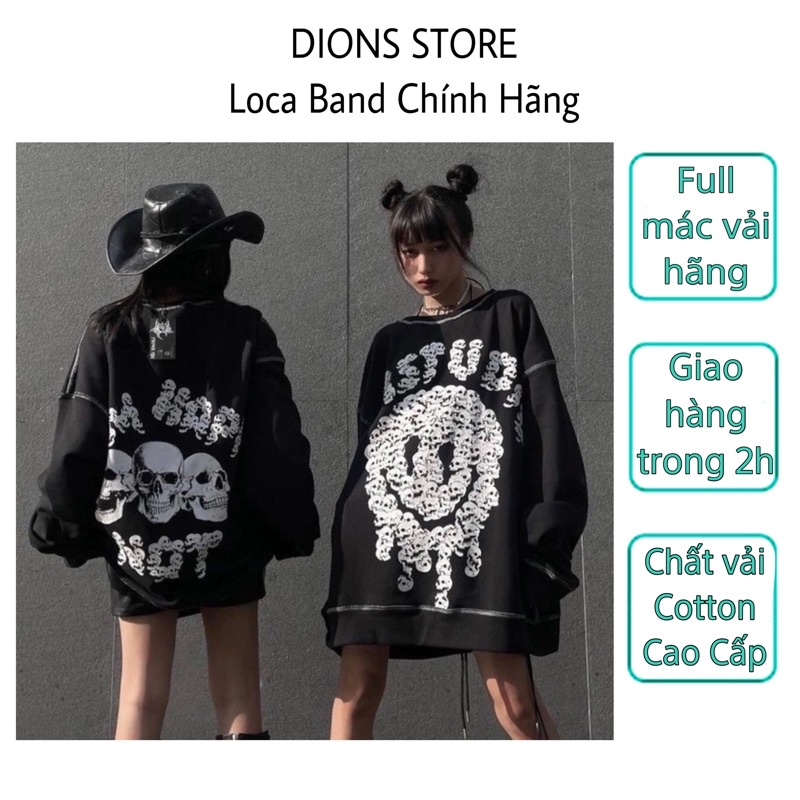 Áo Sweater VAH Studio Smile Unisex Nam Nữ Chất Nỉ Dày Dặn Full Tag Vải kèm video và ảnh thật